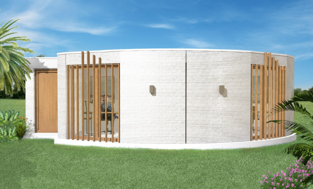 Model huis 3D betonprinter Betonindustrie Brievengat