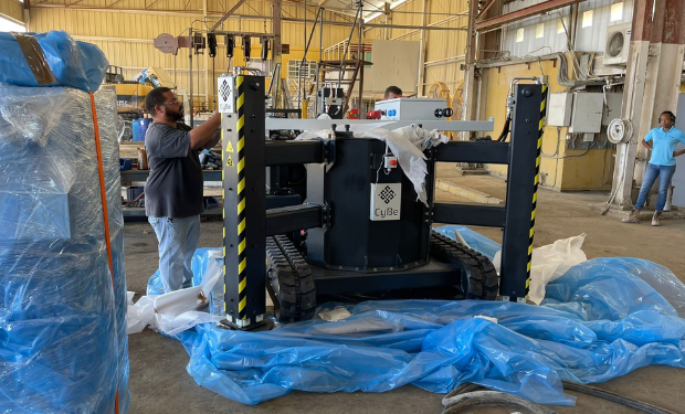 Aankomst van de 3D betonprinter