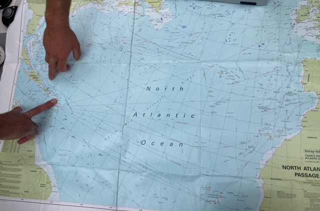 landkaart de oversteek